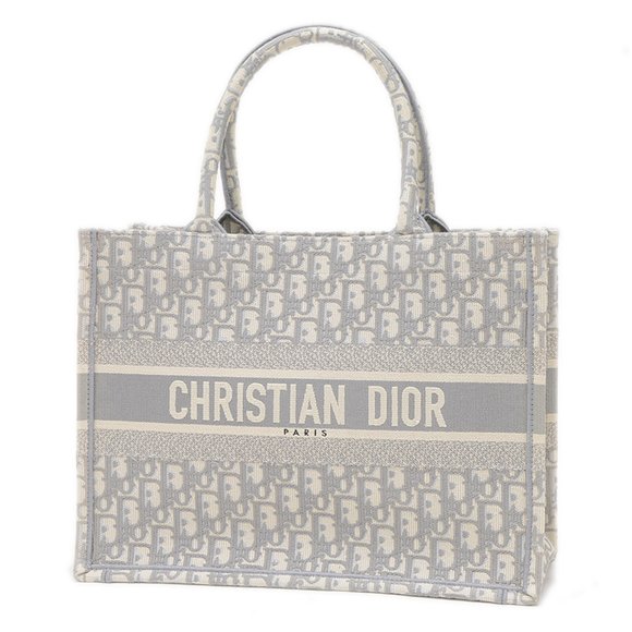 Christian Dior Dior Oblique Book Tote Bag, Medium, Gray, M1296ZRIW - Picture 1 of 7